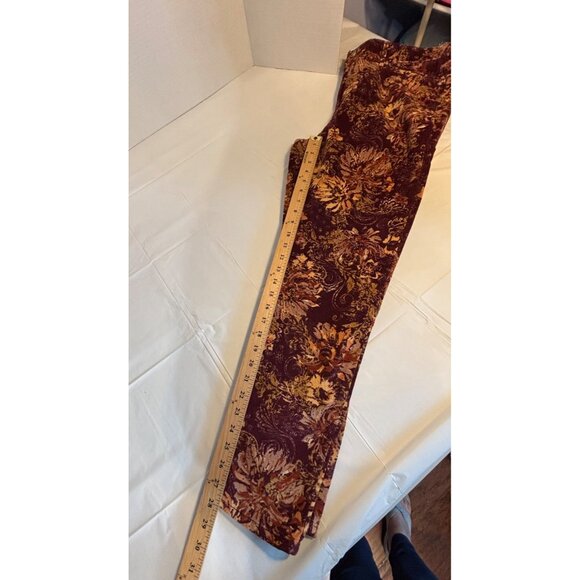 Seven7 High-Rise Skinny Corduroy Pants Floral Print Women's Size 14 NWT - Picture 9 of 9